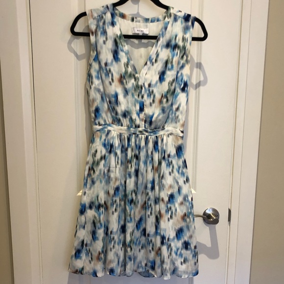 ✨SOLD✨ Stunning Reiss Giselle Watercolour Printer Dress - Picture 1 of 11